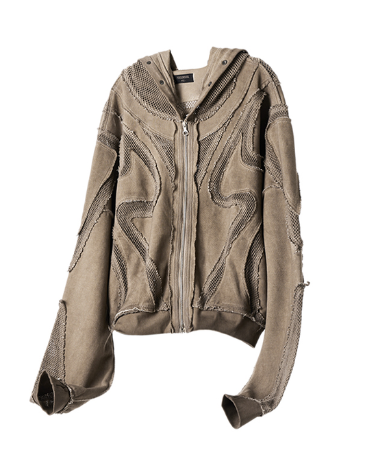 Demerger Hoodie – Zip-Up Tie-Dye Design