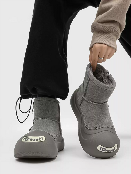ArcticGrip Zip Short Boot — Insulated Anti-Slip Moc