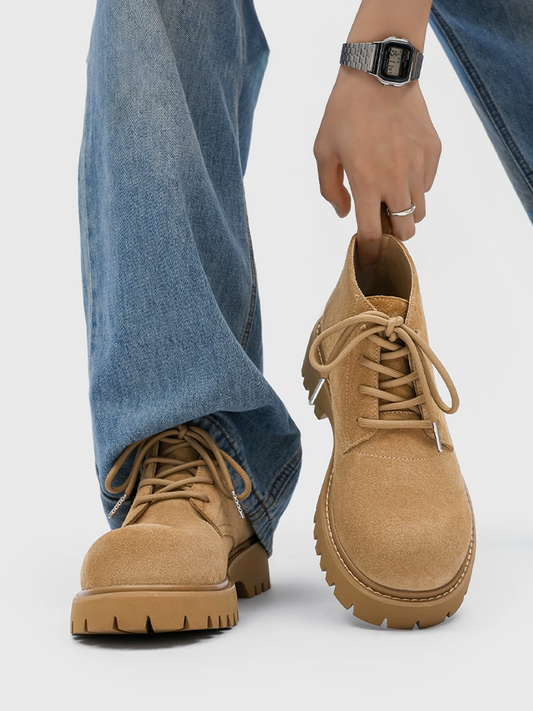 Timberline Suede Lug Derby — Chunky Work Derby