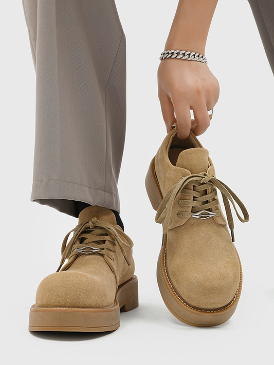 Canyon Ridge Suede Derby — Chunky Platform Derby