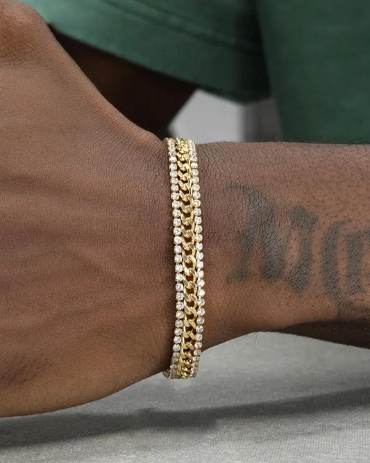 CZ Stones Iced-Out Tennis Bracelet