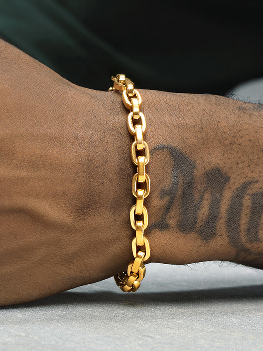 18K Gold Plated O-Link Chain Bracelet