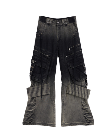 Graffiti Workwear Jeans – Wide-Leg Streetwear Style