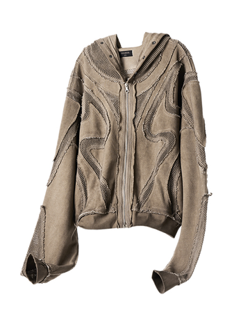 Demerger Hoodie – Zip-Up Tie-Dye Design