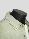 Ice-Cool Lyocell Washed Denim Short Sleeve Shirt
