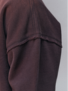 440g Cotton Anniversary Print Open-Neck Pullover Sweatshirt