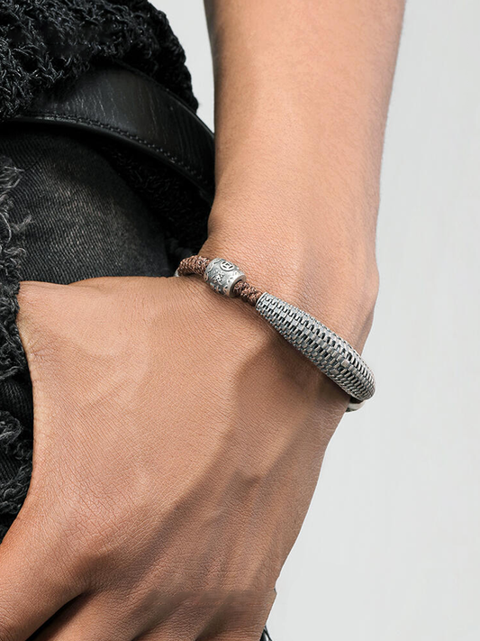 S925 Silver Woven Bracelet