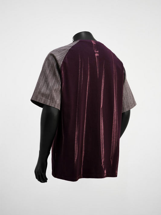 Cloud-Dye Striped Raglan T-Shirt