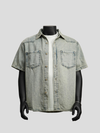 Lyocell Washed Denim Short Sleeve Shirt