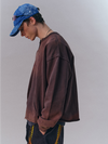 440g Cotton Anniversary Print Open-Neck Pullover Sweatshirt