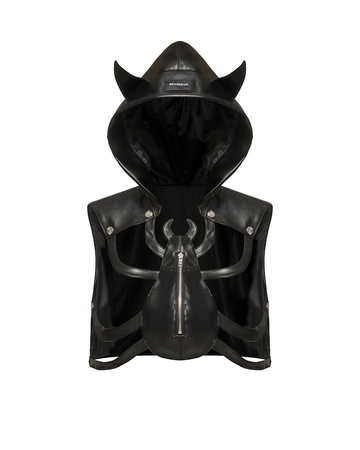 Spider Vest Bag – Cutout Faux Leather Streetwear