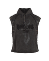 Graffiti Print Vest – Loose Patchwork Unisex