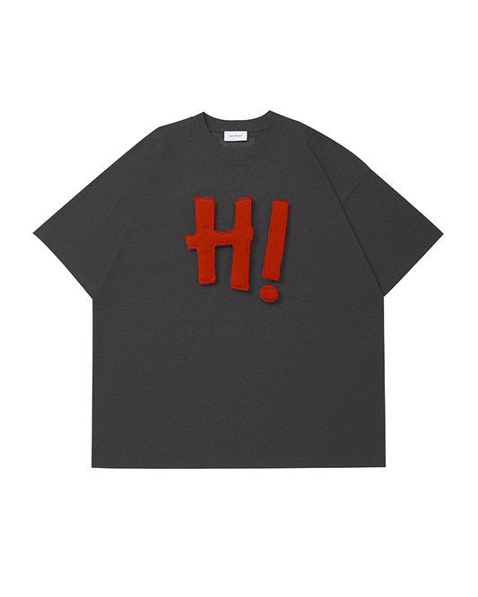 "Hi" Padded Tee – Heavyweight 300g Cotton