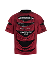 Layered Destroyed Tee – Grunge Logo Print