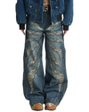 All-Over Leopard Print Jeans – Loose Fit Denim