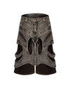 Layered Patchwork Shorts – Vintage 3/4 Street Denim
