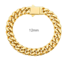 18K Gold Titanium Cuban Link Bracelet