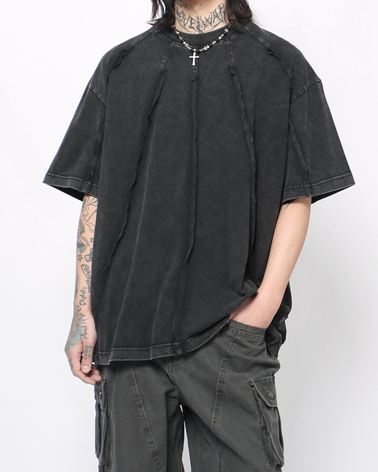 Vintage Cut & Sew Tee – Heavyweight Streetwear