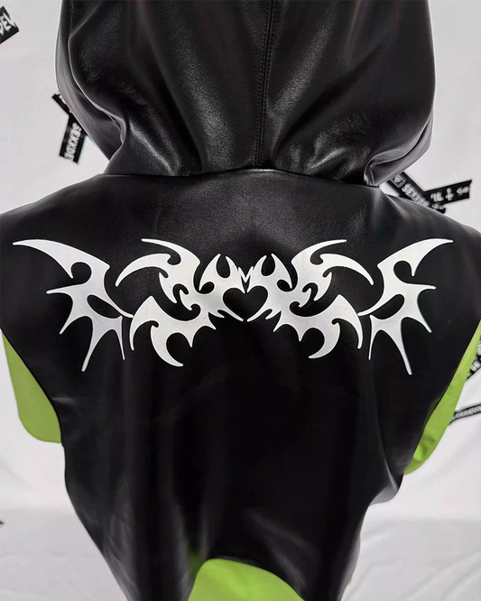 Spider Vest Bag – Cutout Faux Leather Streetwear