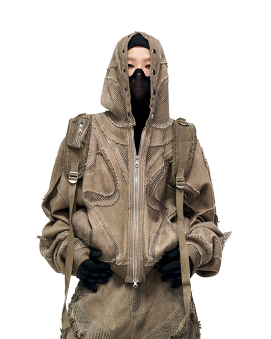Demerger Hoodie – Zip-Up Tie-Dye Design