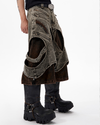 Layered Patchwork Shorts – Vintage 3/4 Street Denim