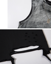 Washed Gradient Tank – Distressed Street Vest