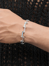 Blue & Pink Diamond 925 Silver Bracelet
