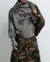Distressed Mask Hoodie – Detachable Gloves & Zip-Up