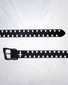 Shark Edge Punk Belt – Inverted Cross Leather Design