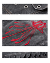 Asymmetric Denim Vest – Jellyfish Embroidery Sleeveless Jacket