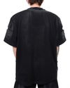 Layered Destroyed Tee – Grunge Logo Print