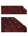Dark Aesthetic Red Tee – Padded Shoulder & Punk Stud Design