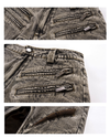 Layered Patchwork Shorts – Vintage 3/4 Street Denim