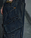 Star Studded Denim Shorts – Suede Patchwork 3/4 Fit