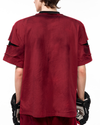 Layered Destroyed Tee – Grunge Logo Print