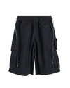 Star Studded Denim Shorts – Suede Patchwork 3/4 Fit