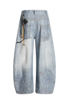 Urban Bandana Patch Scimitar Wide-Leg Jeans