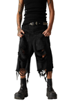 RO-Inspired Distressed Denim Shorts
