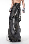 Deconstructed Patchwork Flared Denim – Dystopian Rebel Vibe
