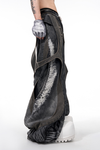 Deconstructed Patchwork Flared Denim – Dystopian Rebel Vibe