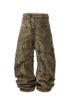 Pathogen Invasion Curved Hem Denim