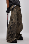 Pathogen Invasion Curved Hem Denim