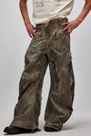 Pathogen Invasion Curved Hem Denim