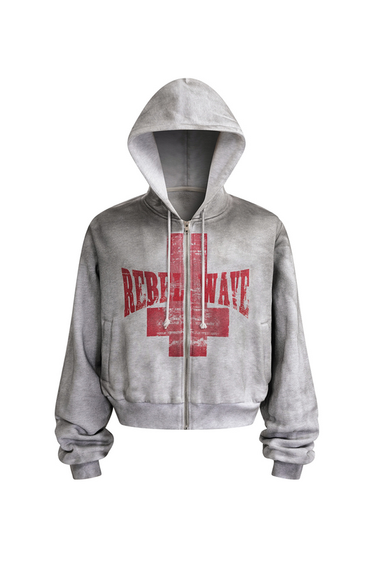 Premium Distressed Cross Hoodie