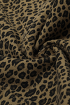 Leopard Embroidery Scimitar Denim