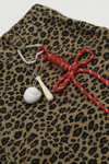 Leopard Embroidery Scimitar Denim