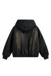 Vintage Faux Fur Lined Hooded Jacket