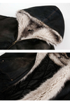 Vintage Faux Fur Lined Hooded Jacket