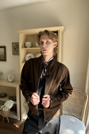 Retro Suede Harrington Jacket