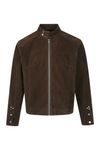 Retro Suede Harrington Jacket